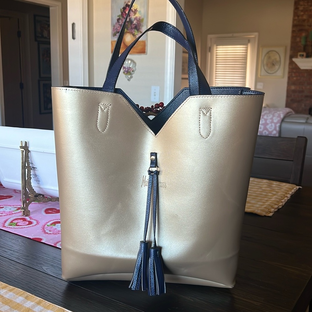 Neiman Marcus reversible tote NWT